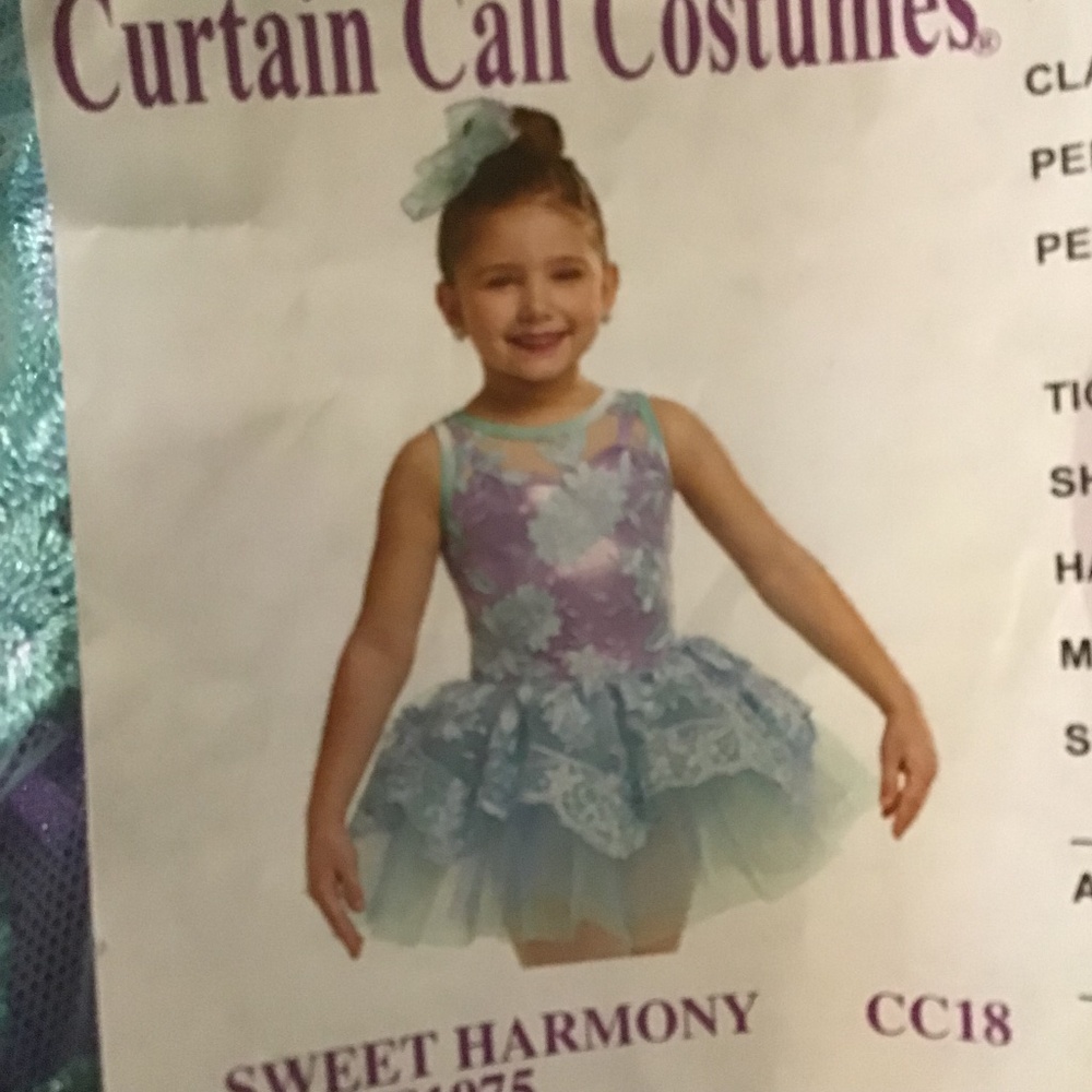 Girls' Dance/Ballet Outfit - Curtain Call Costumes,  with Matching Headband